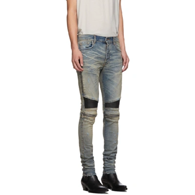 Shop Amiri Indigo Mx2 Jeans In Classicindi