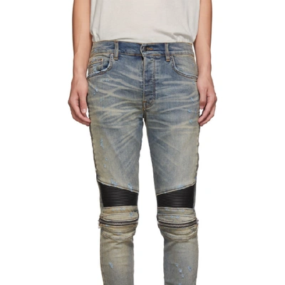 Shop Amiri Indigo Mx2 Jeans In Classicindi