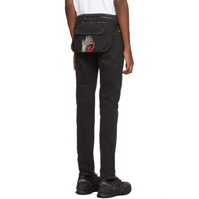 Shop Off-white Black Undercover Edition Cutted Slim 5-pocket Jeans In 1088 Blkmul