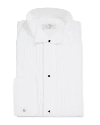 Shop Eton Men's Classic Fit Pleated-bib Stud Tuxedo Shirt