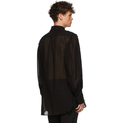 Shop Ann Demeulemeester Black Tiriel Shirt In Tiriel Blac