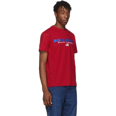 Shop Polo Ralph Lauren Red Classic Fit Polo Sport T-shirt