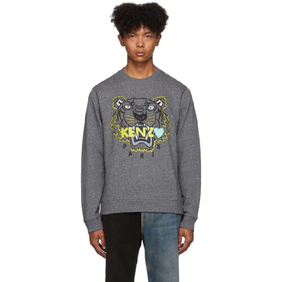 Shop Kenzo Grey Limited Edition Tiger Sweatshirt In 98 Anthraci
