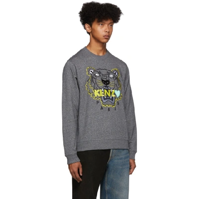 Shop Kenzo Grey Limited Edition Tiger Sweatshirt In 98 Anthraci