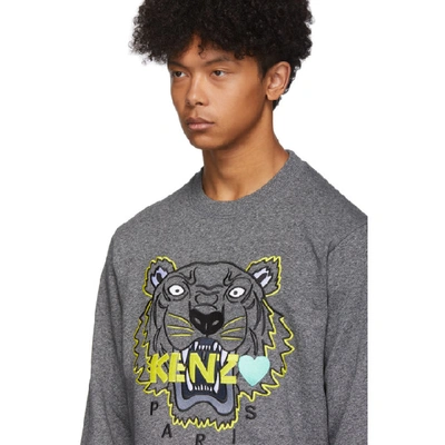 Shop Kenzo Grey Limited Edition Tiger Sweatshirt In 98 Anthraci