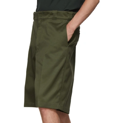 Shop Prada Green Chino Shorts