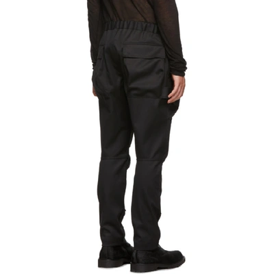 Shop Almostblack Black Cargo Pants