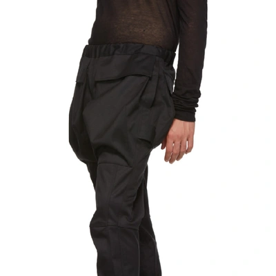 Shop Almostblack Black Cargo Pants