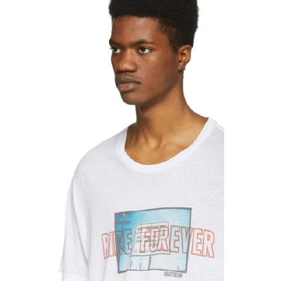 Shop Adaptation White Ride Forever T-shirt In Flat White