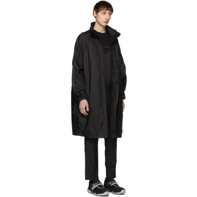 Shop Prada Black Piuma Coat