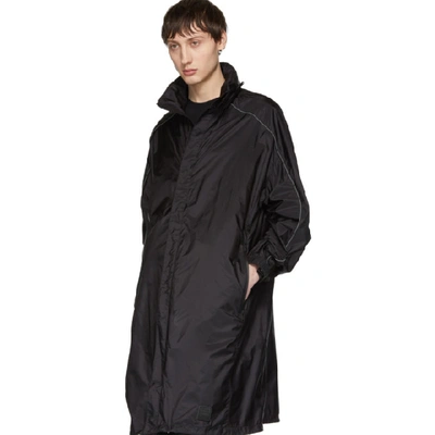 Shop Prada Black Piuma Coat