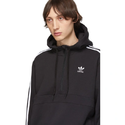 Shop Adidas Originals Black 3-stripes Hoodie