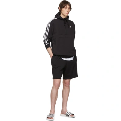 Shop Adidas Originals Black 3-stripes Hoodie