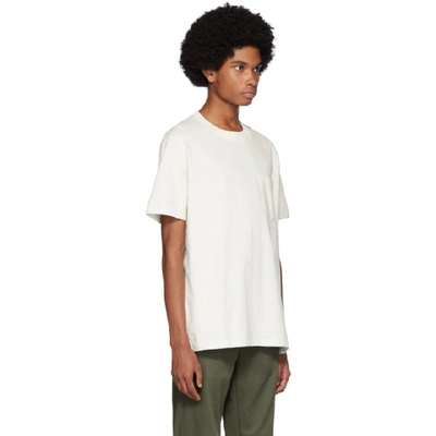 Shop Norse Projects Off-white Joannes Pocket T-shirt In 0957 Ecru
