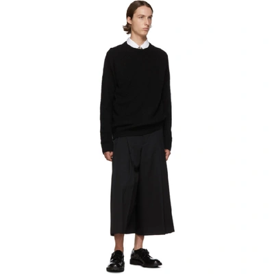 Shop Dries Van Noten Black Merino Sweater