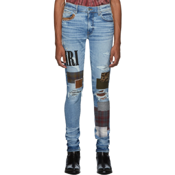 amiri logo jeans