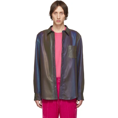 Shop Sies Marjan Multicolor Reflective Sander Shirt In Eggpl