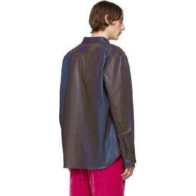 Shop Sies Marjan Multicolor Reflective Sander Shirt In Eggpl