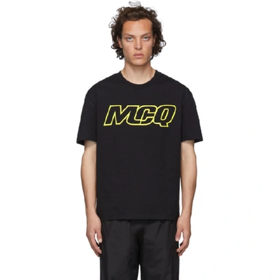 Shop Mcq By Alexander Mcqueen Mcq Alexander Mcqueen Black Logo T-shirt In 1000 Drkblk