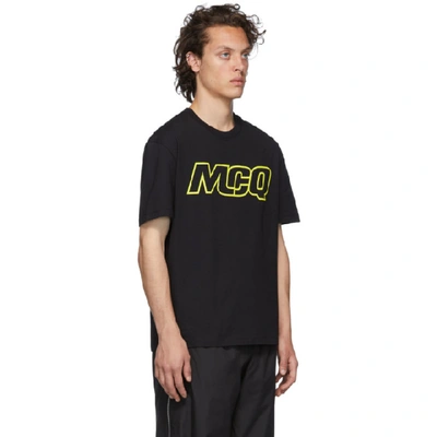 Shop Mcq By Alexander Mcqueen Mcq Alexander Mcqueen Black Logo T-shirt In 1000 Drkblk