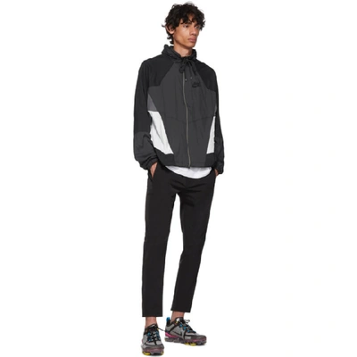 Shop Nike Grey Nsw Re-issue Hd Jacket In 060anthblk