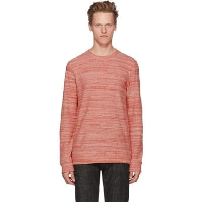 Shop Apc A.p.c. Red And White Max Sweatshirt In Gaa Rouge