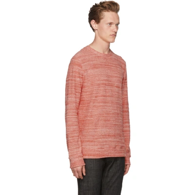 Shop Apc A.p.c. Red And White Max Sweatshirt In Gaa Rouge