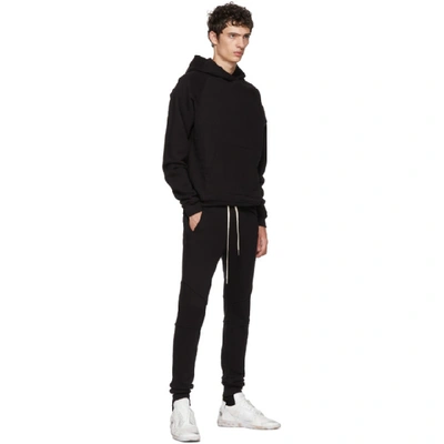 Shop John Elliott Black Raglan Hoodie