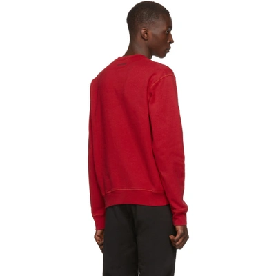 Shop Dsquared2 Red Cool Fit Sweatshirt In 970 Redblk