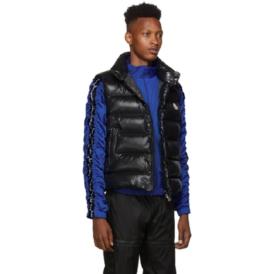 Shop Moncler Black Down Tib Vest In 999-black