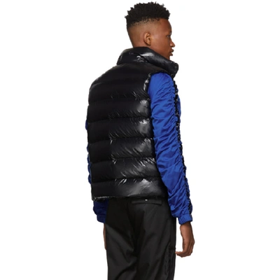 Shop Moncler Black Down Tib Vest In 999-black