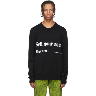 Shop Nasaseasons Black Sell Your Soul Sweater