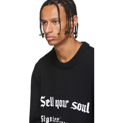 Shop Nasaseasons Black Sell Your Soul Sweater