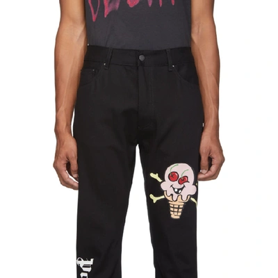 Shop Palm Angels Black Icecream Edition Jeans