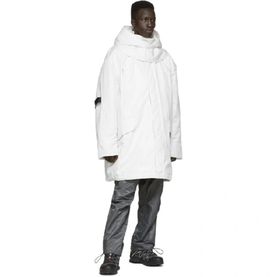 Shop Raf Simons White Templa Edition Oversized Wadded Ski Coat In 00010 White