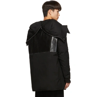 Shop Rick Owens Black Jumbo Brother Parka In 09 Black