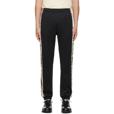 Shop Gucci Black Cotton Lounge Pants In 1082 Black