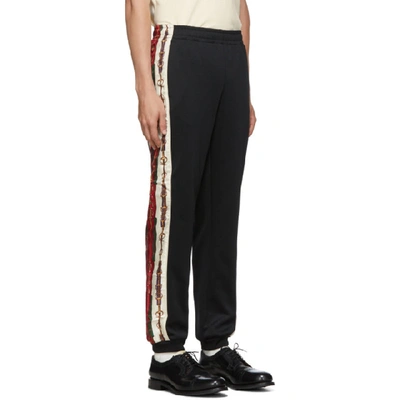 Shop Gucci Black Cotton Lounge Pants In 1082 Black