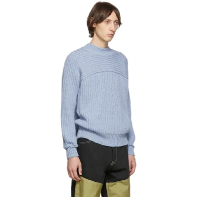 Shop Jacquemus Blue La Maille Louis Sweater In 19653310 Li