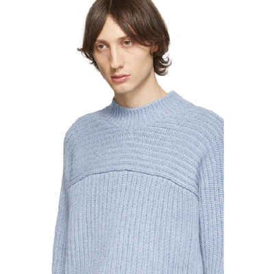 Shop Jacquemus Blue La Maille Louis Sweater In 19653310 Li