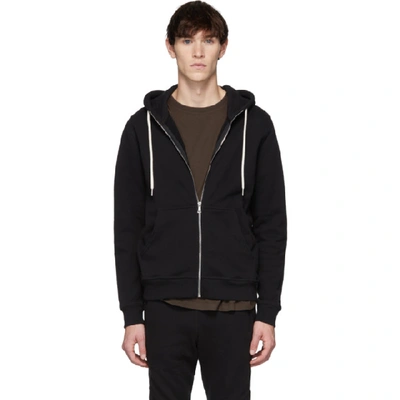 Shop John Elliott Black Flash 2 Full Zip Hoodie