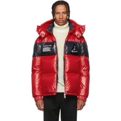 Moncler Gary Lacquered-outer Down-filled Coat In Red | ModeSens