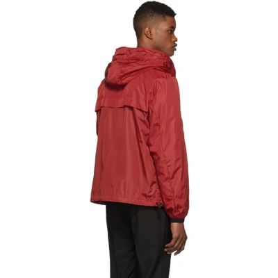 Shop Moncler Red Massereau Jacket In 455.red