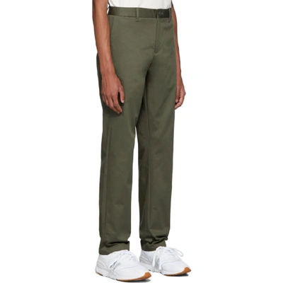 Shop Norse Projects Green Albin Chino Trousers In 8098/ Ivy
