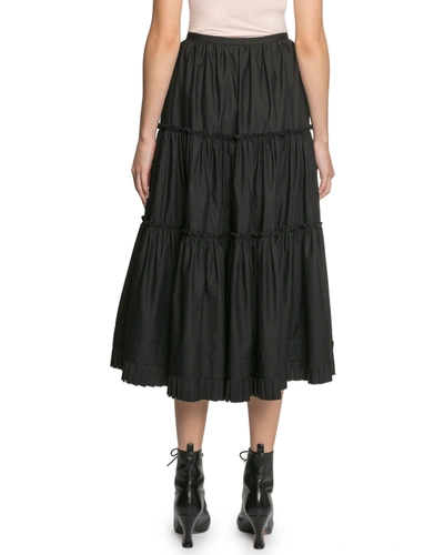 Shop Marc Jacobs The Prairie Tiered Ruffle Skirt In Black