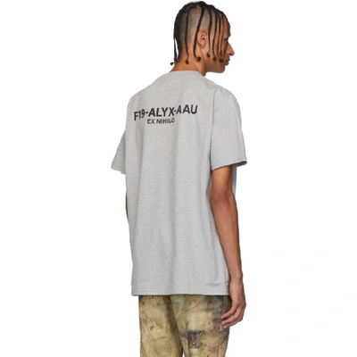 Shop Alyx 1017  9sm Grey Visual T-shirt In Gry0001