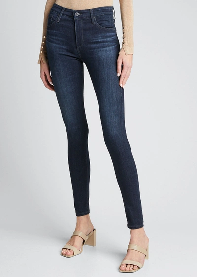 Shop Ag The Farrah High-rise Skinny Jeans In Brooks