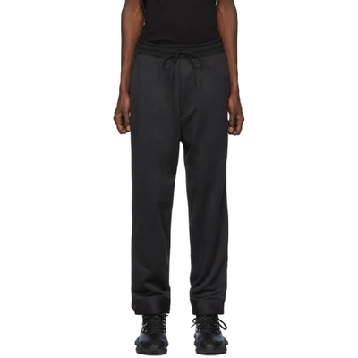 Shop Y-3 Black Yohji Letters Track Pants