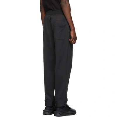 Shop Y-3 Black Yohji Letters Track Pants