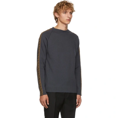 Shop Fendi Grey Forever  Sweater In F0ly1 Grey